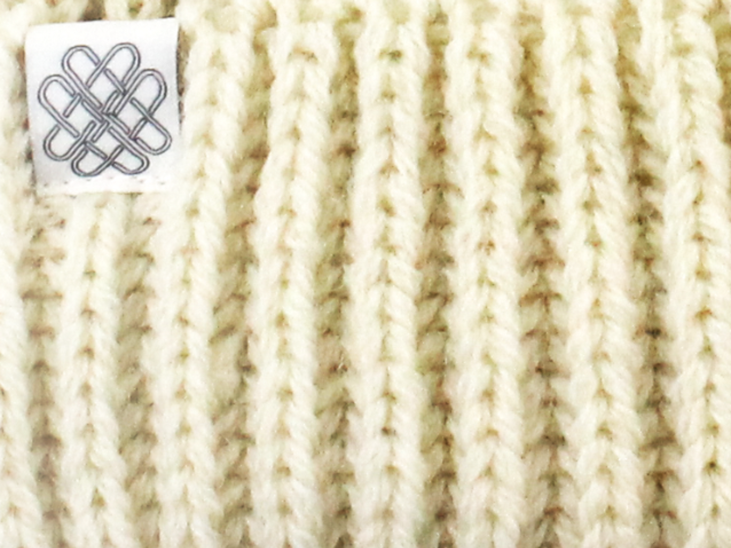 Faux Fur Pom Pom Wool Bobble Hat - Arran Cream