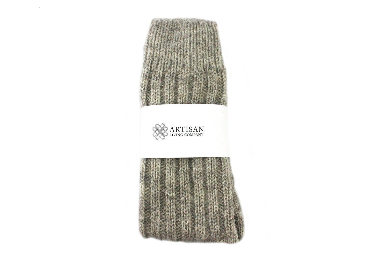 Cosy Knitted Pure New Wool Socks - Grey