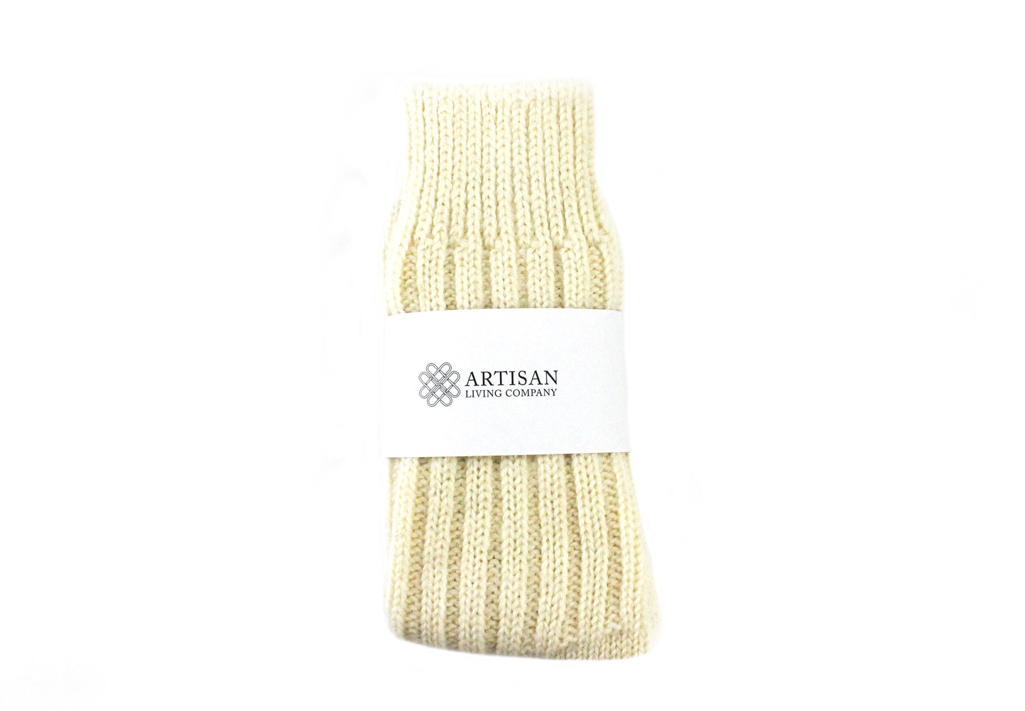 Cosy Knitted Pure New Wool Socks - Cream