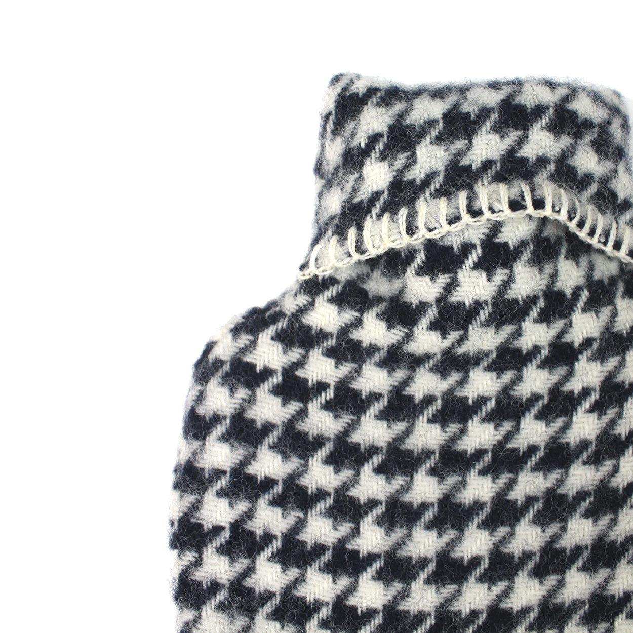 Houndstooth Pure New Wool Hot Water Bottle