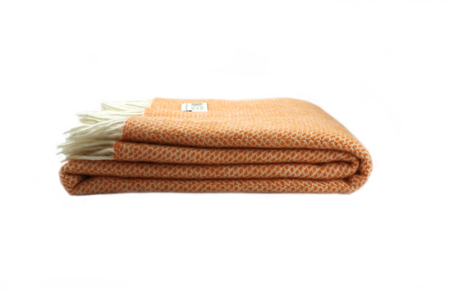 Beehive Orange Pure New Wool Throw
