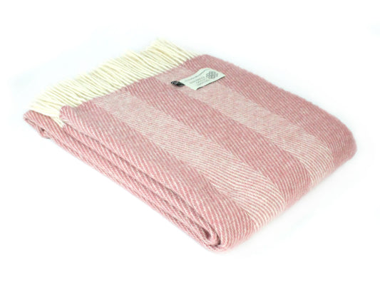 Bold Stripe Weave Dusky Pink