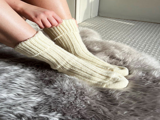 Cosy Knitted Pure New Wool Socks
